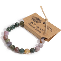 Power Bracelet - Moss Agate
