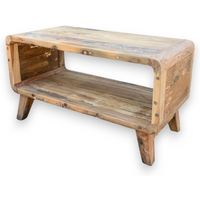 Small Rounded Coffee Table - Recycled Wood