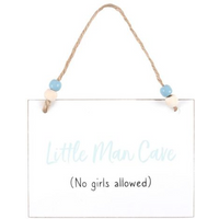Little Man Cave Hanging Sign