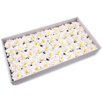 Craft Soap Flower - Small Peony - White