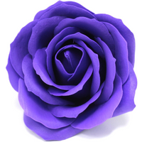 Craft Soap Flowers - Lrg Rose - Violet