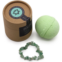 Green Aventurine Gem Bracelet Bath Bomb