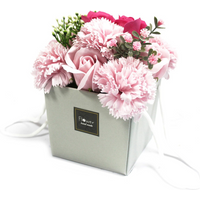 Soap Flower Bouquet - Pink Rose & Carnation