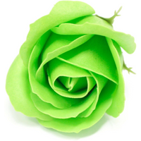 Craft Soap Flowers - Med Rose - Green
