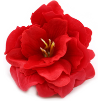 Craft Soap Flower - Small Peony - Red