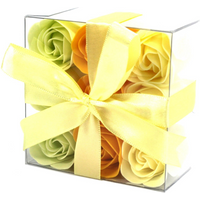 Set of 9 Soap Flowers- Spring Roses