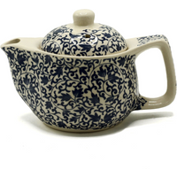 Small Herbal Teapot - Blue Pattern