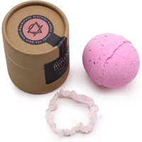 Rose Quartz Gem Bracelet Bath Bomb