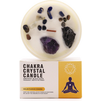 Chakra Crystal Candles - Solar Plexus Chakra