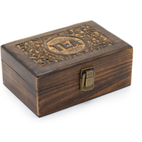 Mango Carved Tea Box - (6 compartments)