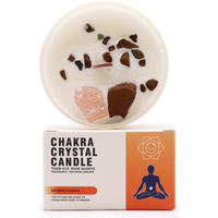 Chakra Crystal Candles - Sacred Chakra