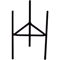 Iron Botanical Candle Holder