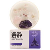 Chakra Crystal Candles - Third Eye Chakra