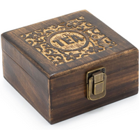 Mango Carved Tea Box (4 compartments)