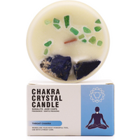 Chakra Crystal Candles - Throat Chakra