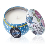 Art Tin Candle - Assorted Design - Parisian Weekend - Peonies