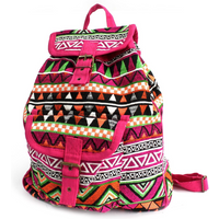 Jacquard Bag - Pink Backpack