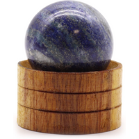 Gemstone Sphere 40mm - Afghan Lapis with Stand
