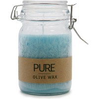 Pure Olive Wax Jar Candle 120x70 - Turquoise