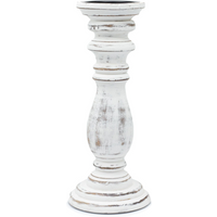 Classic Candle Stand - Whitewash - Medium