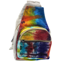Tiedye Hemp Sling Shoulder Bag