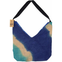 Soft Blend Shoulder Tote - Denim Blue