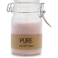 Pure Olive Wax Jar Candle 120x70 - Antique Rose