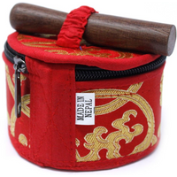 Mini Singing Bowl Gift Set - Red