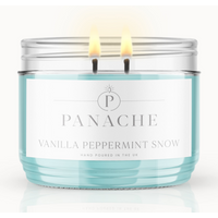 Vanilla Peppermint Snow Double Wicked Scented Candle