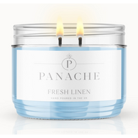Fresh Linen Double Wicked Scented Candle