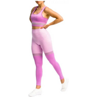 GymHero Leggings Stripes W MAUVE