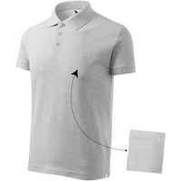 Malfini Cotton M MLI-21203 polo shirt light gray melange