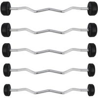 HMS GSL-50 50 kg rubber bar, broken bar