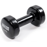 Vinyl dumbbell Profit 5kg black DK 4102