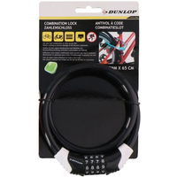 Dunlop spiral bike lock with code 1042800