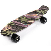 Meteor Flowers Black 22606 skateboard
