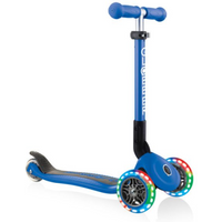 3-wheel scooter Globber Foldable Lights Navy Blue Jr 437-100