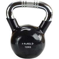 Kettlebell HMS KTC12 BLACK cast iron knurled handle