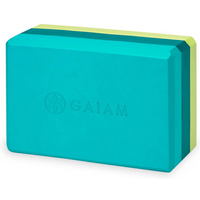 Gaiam Teal Tonal Tri 62207 Yoga Cube