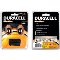 Bicycle Lights Set Duracell Front + Rear 1 Led 00919