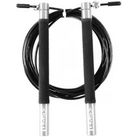 Fast skipping rope HMS SK54 black / silver
