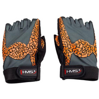 Gloves for the gym Oragne / Gray W HMS RST03 rS