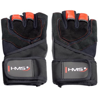Black / Red HMS RST01 rS gym gloves
