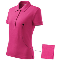 Malfini Cotton polo shirt in purple red