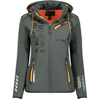 Geographical Norway Reine Ass A EO DB 007 W Softshell Jacket WU8184F/GNO-Dark Gray / Orange