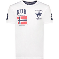 Geographical Norway Jequestre T-shirt 254 M SY1305H/GN-White