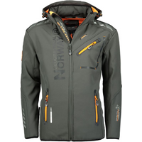 Geographical Norway Softshell Jacket Royaute DB 068 M WY8027H/GN/Dark Gray / Orange