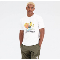 New Balance Hoops Cotton Jersey Short Wt M MT31589WT