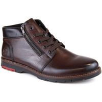Comfortable leather boots insulated with wool Rieker M RKR625 brown