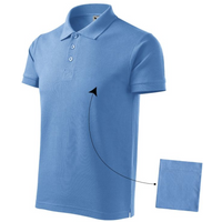 Malfini Cotton M MLI-21215 blue polo shirt